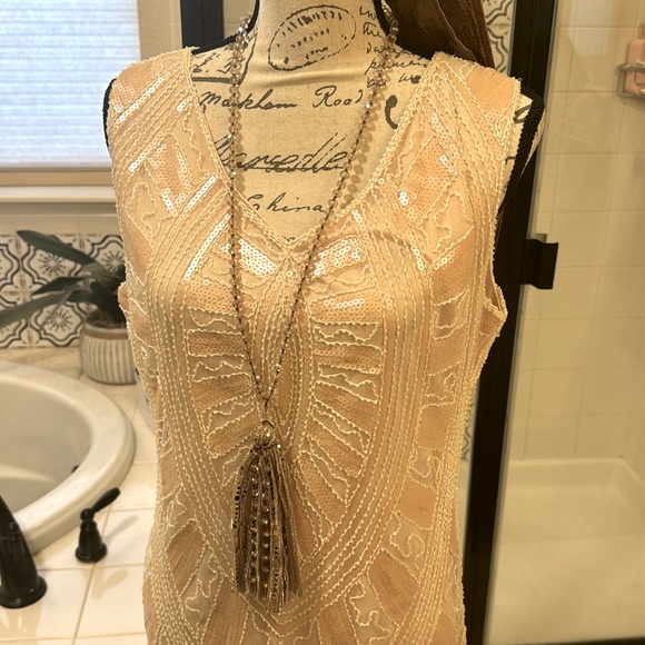 Deluxe Flapper Dress Costume (L/XL) - Picture 9 of 11